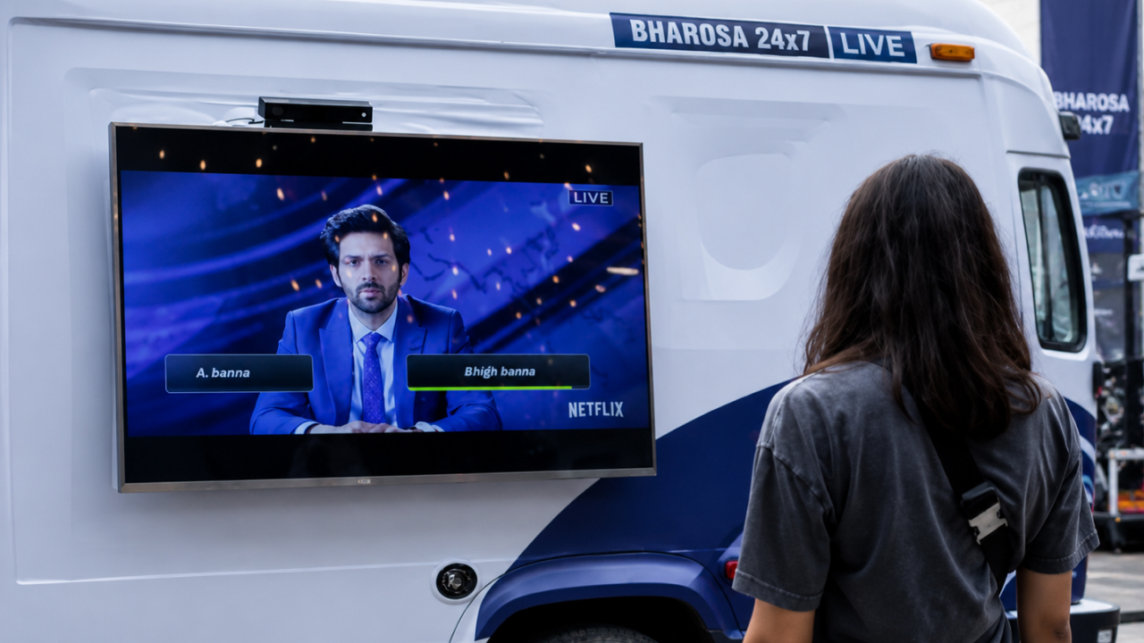 Live quiz broadcast at an event